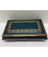 VTG 70s Italian Inlaid Wood Plays O Sole Mio  Musical Jewelry Box No Key... - $29.69