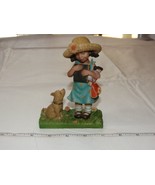 Sweet Memories 50031 2003 Cloudworks Girl with Bible and Her Dog  ~ - $25.73