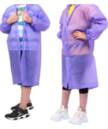 Kids Raincoat Rain Poncho Hooded 2 Pack Purple Fits Most Kids Ages 6 - 1... - £12.52 GBP