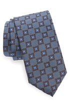 Canali Medallion Silk Tie in Light Blue  - £82.96 GBP