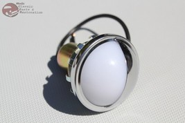 Oval Chrome Snap In License Plate Light Lamp Car Boat Trailer Hot Rat St... - $9.63