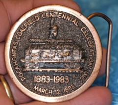 Pocahontas Coalfield Centennial Celebration 1883-1983 Copper Colored Bel... - $42.95