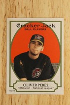 2005 Topps Baseball Card Cracker Jack Mini Sticker #137 Oliver Perez Pittsburgh - £1.54 GBP