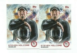 Two (2) Steven Holcomb (Bobsled) 2014 Topps Olympic &amp; Paralympic Cards #45 - £3.97 GBP