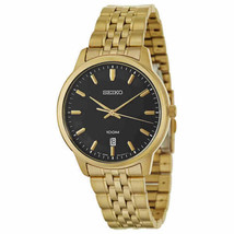 SEIKO Men Watch SUR040 41MM Gold tone Stainless Steel Japanese Quartz Wr... - $308.87