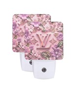 Pink Floral Luxury LED Night Light Set of 2 - $29.95