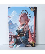 Fu Xuan Waifu Card Anime Girl Wall Sake Japan Art Oversized Board A5 - $22.76