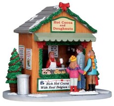 Lemax Hot Cocoa and Doughnuts Stand Retired 23982 Christmas Village Coll... - $49.49