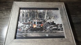September 11, 2001 Never Forget Faces Photo In Vintage Gray Frame 13&quot; X 11&quot; - £28.82 GBP