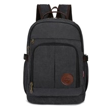 Canvas Backpack Mens Large Capacity  Bag Vintage Schoolbag Backpack 15 Laptop Da - £141.67 GBP