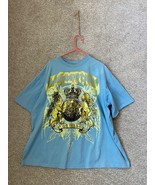 Empire Bigland Coat of Arms Bigland Metallic Lion Graphic Blue T Shirt 4XL - $24.59 CAD
