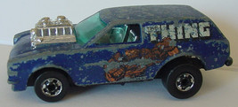 Hot Wheels 1975 Marvel Comics The Thing Poison Pinto Blackwall Blue Loose - £10.22 GBP