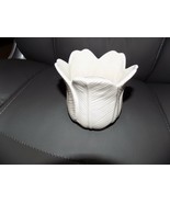 Petal Light Partylite Votive Candle holder P0246 White Leaf in Box NEW L... - $33.30 CAD
