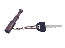 Antique Brass Telescope Key Chain 6&quot;&quot; - $15.99