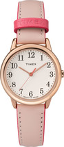 Timex Women's Pink Leather Strap 30mm Easy Reader Watch - $122.99