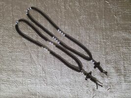 Black 100 knot Christian prayer rope, handmade traditional Orthodox fait... - $25.00