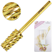 Professional Gold Large Tapered Barrel Nail Drill Bit Extra Coarse Grit - $15.99