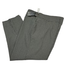 Zac &amp; Rachel Pant Womens 18W Ultimate Fit Ankle Brown Black Houndstooth Pull On - $24.36