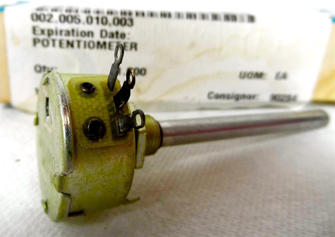 CENTRALAB WW-251 POTENTIOMETER, 250 OHMS, LINEAR TAPER - $9.18