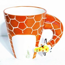 3D Pure Hand-painted Cute Animal Ceramic Coffee Mug Coffee Cup Giraffe - $18.37