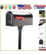 Elegant MB1 Mailbox with In-Ground Post - Complete Installation Kit in B... - $153.85 CAD