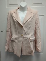 Tahari Arthur S. Levine light pink Fitted Blazer Jacket Career Womens Sz 10 - £19.54 GBP