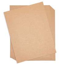 96 Pack Brown Kraft Paper Sheets For Wedding, Party Invitations, Drawing... - $25.99