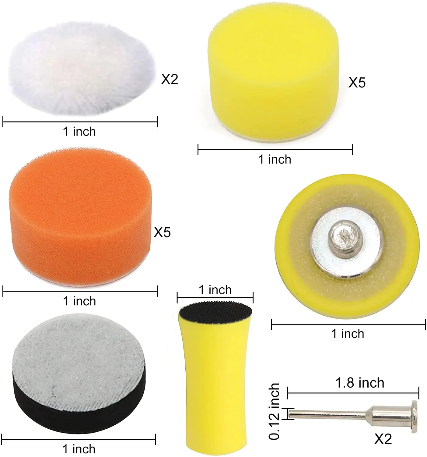 317 Pcs 1 Inch Sanding Discs Wet Dry with 1/4&quot; Shank Bac Plate Foam Buff... - $280.07