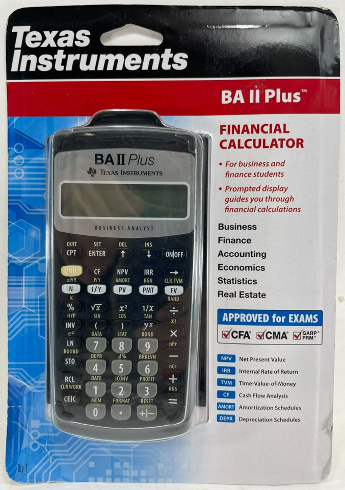 Primary image for Texas Instruments - IIBAPL/TBL/1L1 - Financial Calculator