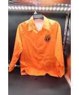 Vtg Nylon Windjammer Blaze Orange Rain Jacket Size L Union Made Bangor P... - $39.99