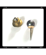 14K GOLDVINTAGE PEARL TIE TACK PIN(7.5mm) *Add $15 if conversion to EARRING - £50.11 GBP