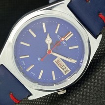 VINTAGE REFURBISHED SEIKO EXPO 70 AUTOMATIC JAPAN MENS BLUE WATCH 610b-a... - $38.00