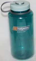 Nalgene USA BPA Free Wide Mouth Water Bottle 1000 mL / 32 oz Trout Blue - New - £11.27 GBP