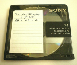 Seconds To Breathe Tempe Arizona Rock BAND- First Concert Club Show On Mini Disc - £59.54 GBP
