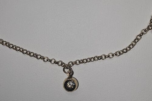 10k Solid Gold Heart Ball Triangle Dangle Charm Anklet Bracelet Adjustable Item image 4