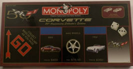 Vintage Monopoly Corvette 50th Anniversary Collector&#39;s Edition Board Gam... - $97.71 CAD