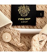 Trump Golf Shirt Short Sleeve Beige Cotton Check Pattern Casual Men's Sz... - €39,26 EUR Trump Golf Shirt Short Sleeve Beige Cotton Check Pattern Casual Men's Sz... - €39,26 EUR