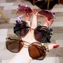 ETTATEND - Original Luxury Brand Designer Sunglasses High Quality Rhinestone Sun - £56.83 GBP