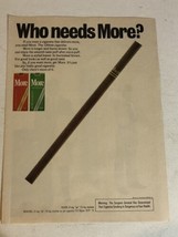 1976 More Cigarettes Vintage Print Ad pa9 - £6.87 GBP