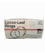 Charles Leonard Loose-Leaf Rings with Snap Closure, Nickel Plated, 1.25&quot;... - £11.68 GBP