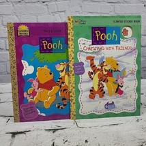 Golden Books Winnie The Pooh Activity Lot Scented Sticker Book Trace Col... - $14.84