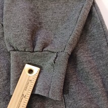 Batman Men's Gray & Yellow Graphic Drawstring Hoodie Pullove Sweatshirt Size L image 3