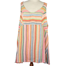 Stripe Tank Top Size 14 16 New with Tags  - £19.78 GBP