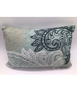 Ink+Ivy Kiran Embroidered Cotton Lumbar Throw Pillow, 12 x 18”, Green  - $24.42 CAD