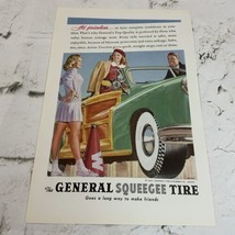 Vintage 1947 Advertising Art Print Ad The General Squeegee Tire And Rubber - £7.64 GBP