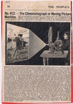 Vintage Print Ad Cineometograph Or Moving Picture Machine 1908 - $3.59