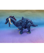 Miniature Dragon Figure Plastic Blue - as is - missing wings - £1.97 GBP