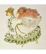 Fitz &amp; Floyd Christmas Plate Moonbeams Angel Star Canape Cookie Celestia... - £11.79 GBP
