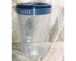 Pitcher 1 Gallon(4 Liter)Blue Lid BPA Free 10.25”H Water Juice Drinks-NE... - $11.76