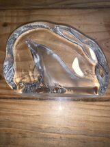 Cristal D Arques 3D Lead Crystal  Breaching Dolphin Paperweight Made In ... - $9.89
